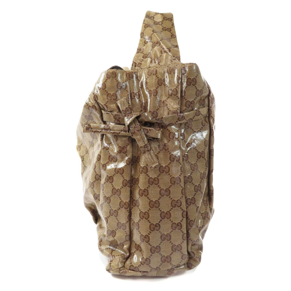 Gucci Bag Brown Shoulder GG Tote Beige Crystal - Picture 3 of 11